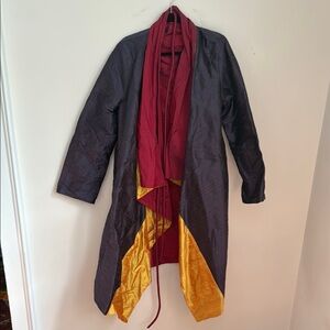 Silk Multicolor Handmade Women's Coat